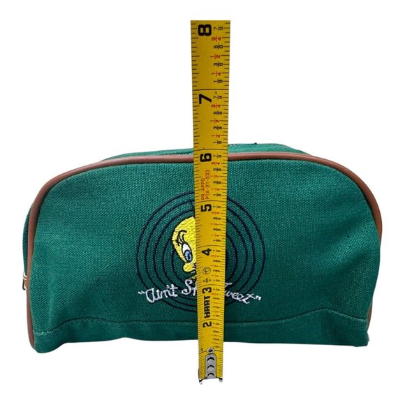 Vintage NEW Warner Bros Tweety "Aint She Tweet" Canvas Pouch Makeup Shaving Bag - Picture 4 of 12